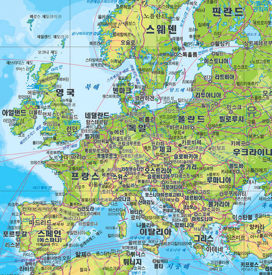 EU ( 유럽 연합 ) 참가국 지도