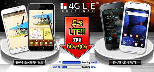 스마트폰 무료 교체 4G LTE 속도 비교