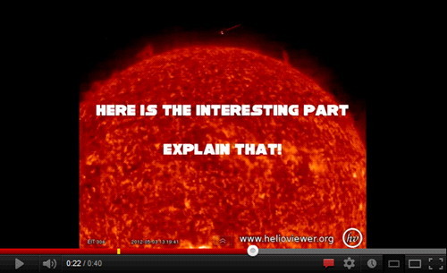 거대한 태양 UFO 동영상