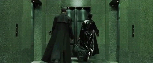 매트릭스 삭제장면,엘리베이터