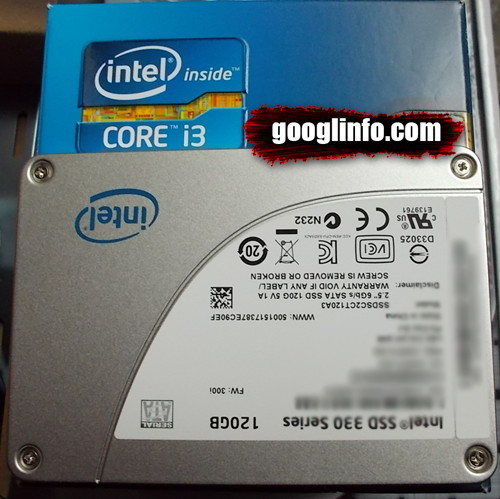 SSD, Intel 330 시리즈 SSD 120GB, 크기가 CPU
            케이스 보다 작다