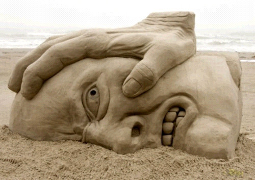 모래로 만든 예술작품 1