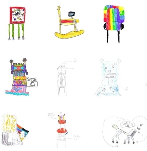 7살이 상상한 의자 그림