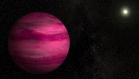 핑크색 외계행성 발견